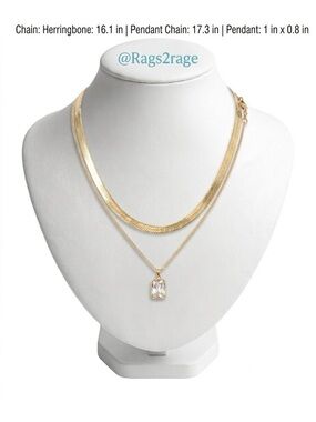 NECKLACE, 18K GOLD PLATED STEEL Layered